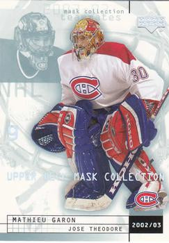 #46 Mathieu Garon / Jose Theodore - Montreal Canadiens - 2002-03 Upper Deck Mask Collection Hockey