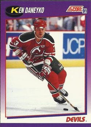 #46 Ken Daneyko - New Jersey Devils - 1991-92 Score American Hockey