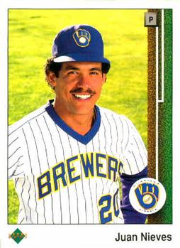 #646 Juan Nieves - Milwaukee Brewers - 1989 Upper Deck Baseball