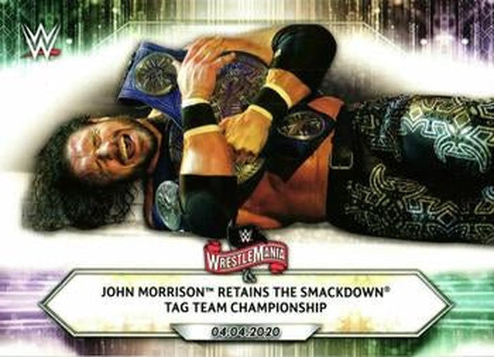 #46 John Morrison Retains the SmackDown Tag Team Championship - 2021 Topps WWE Wrestling