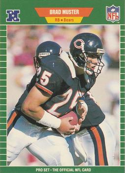 #46 Brad Muster - Chicago Bears - 1989 Pro Set Football