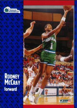 #46 Rodney McCray - Dallas Mavericks - 1991-92 Fleer Basketball