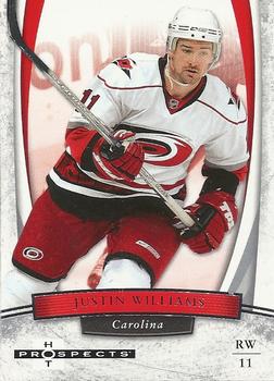 #46 Justin Williams - Carolina Hurricanes - 2007-08 Fleer Hot Prospects Hockey