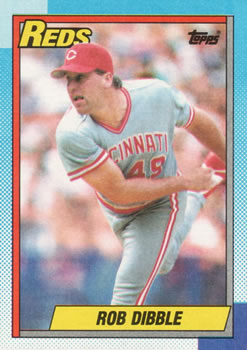 #46 Rob Dibble - Cincinnati Reds - 1990 Topps Baseball