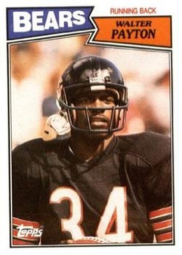 #46 Walter Payton - Chicago Bears - 1987 Topps Football