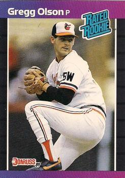 #46 Gregg Olson - Baltimore Orioles - 1989 Donruss Baseball