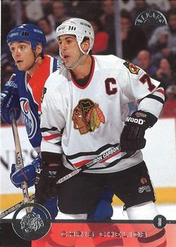 #46 Chris Chelios - Chicago Blackhawks - 1996-97 Leaf Hockey