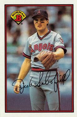#46 Dick Schofield - California Angels - 1989 Bowman Baseball
