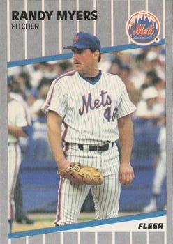 #46 Randy Myers - New York Mets - 1989 Fleer Baseball