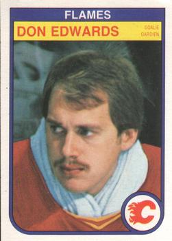 #46 Don Edwards - Calgary Flames - 1982-83 O-Pee-Chee Hockey