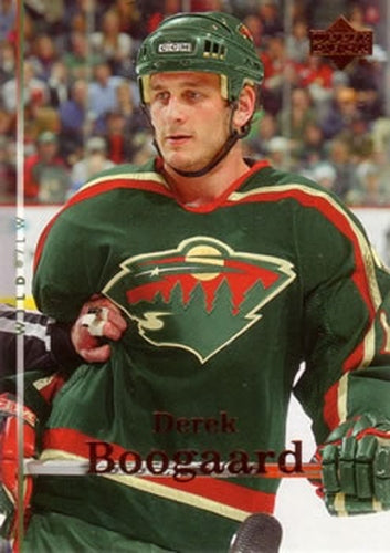 #46 Derek Boogaard - Minnesota Wild - 2007-08 Upper Deck Hockey