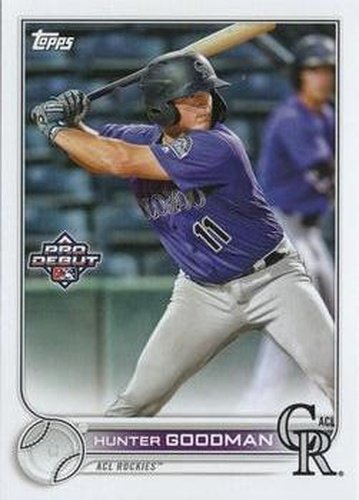 #PD-46 Hunter Goodman - ACL Rockies - 2022 Topps Pro Debut Baseball