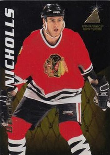#46 Bernie Nicholls - Chicago Blackhawks - 1995-96 Zenith Hockey
