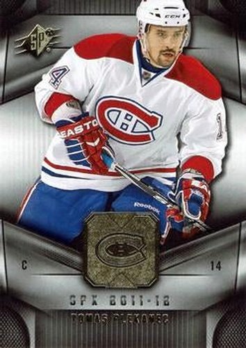 #46 Tomas Plekanec - Montreal Canadiens - 2011-12 SPx Hockey