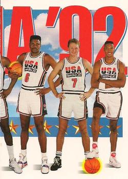 #546 Patrick Ewing / Larry Bird / Scottie Pippen - USA - 1991-92 SkyBox Basketball