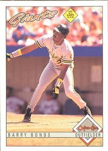 #46 Barry Bonds - San Francisco Giants - 1993 O-Pee-Chee Baseball