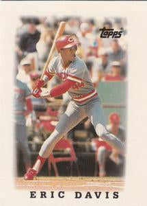 #46 Eric Davis - Cincinnati Reds - 1988 Topps Major League Leaders Minis Baseball