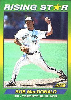#46 Bob MacDonald - Toronto Blue Jays - 1992 Score 100 Rising Stars Baseball