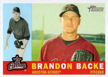 #46 Brandon Backe - Houston Astros - 2009 Topps Heritage Baseball