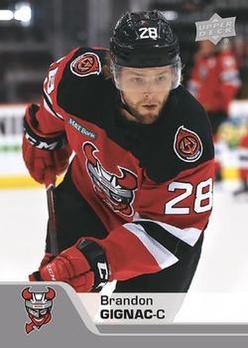 #46 Brandon Gignac - Binghamton Devils - 2020-21 Upper Deck AHL Hockey