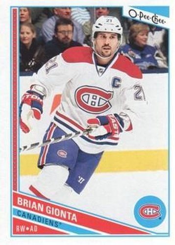 #46 Brian Gionta - Montreal Canadiens - 2013-14 O-Pee-Chee Hockey