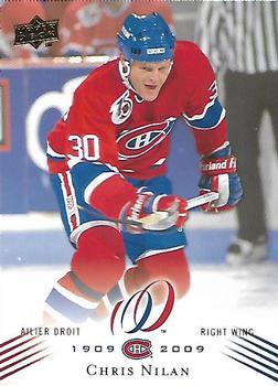#46 Chris Nilan - Montreal Canadiens - 2008-09 Upper Deck Montreal Canadiens Centennial Hockey