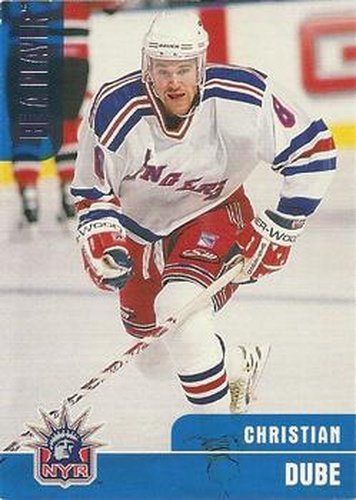 #46 Christian Dube - New York Rangers - 1999-00 Be a Player Memorabilia Hockey