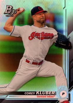 #46 Corey Kluber - Cleveland Indians - 2019 Bowman Platinum Baseball
