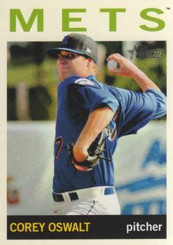 #46 Corey Oswalt - Kingsport Mets - 2013 Topps Heritage Minor League Baseball