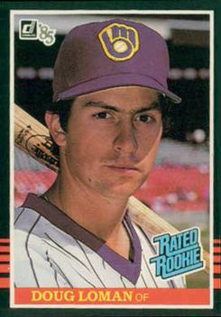 #46 Doug Loman - Milwaukee Brewers - 1985 Donruss Baseball