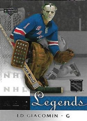 #46 Ed Giacomin - New York Rangers - 2001-02 Upper Deck Legends Hockey