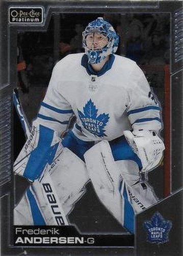 #46 Frederik Andersen - Toronto Maple Leafs - 2020-21 O-Pee-Chee Platinum Hockey