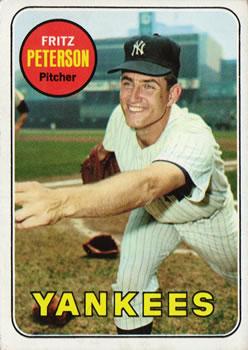 #46 Fritz Peterson - New York Yankees - 1969 Topps Baseball