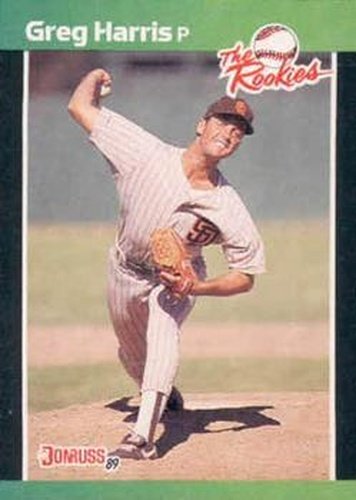 #46 Greg Harris - San Diego Padres - 1989 Donruss The Rookies Baseball
