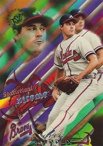 #46 Greg Maddux - Atlanta Braves - 1995 Stadium Club Baseball