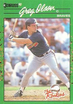 #46 Greg Olson - Atlanta Braves - 1990 Donruss The Rookies Baseball