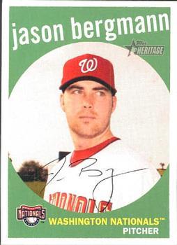 #46 Jason Bergmann - Washington Nationals - 2008 Topps Heritage Baseball