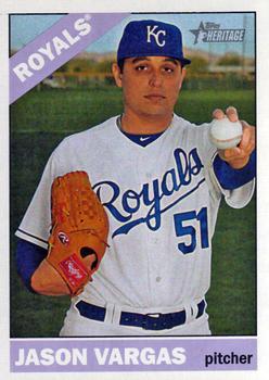 #46 Jason Vargas - Kansas City Royals - 2015 Topps Heritage Baseball