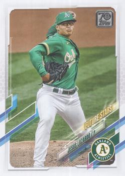#46 Jesus Luzardo - Oakland Athletics - 2021 Topps Baseball