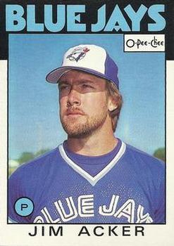 #46 Jim Acker - Toronto Blue Jays - 1986 O-Pee-Chee Baseball