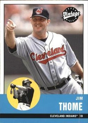 #46 Jim Thome - Cleveland Indians - 2001 Upper Deck Vintage Baseball