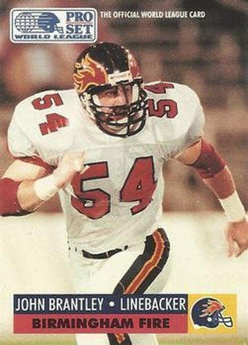 #46 John Brantley - Birmingham Fire - 1991 Pro Set WLAF Football