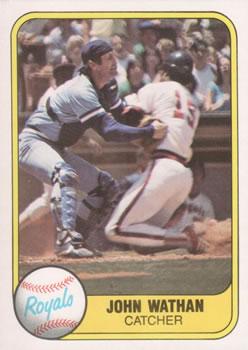 #46 John Wathan - Kansas City Royals - 1981 Fleer Baseball