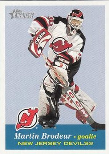 #46 Martin Brodeur - New Jersey Devils - 2001-02 Topps Heritage Hockey