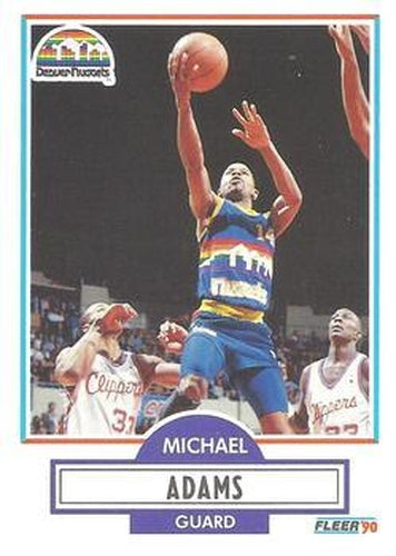 #46 Michael Adams - Denver Nuggets - 1990-91 Fleer Basketball