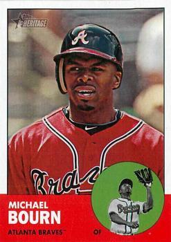 #46 Michael Bourn - Atlanta Braves - 2012 Topps Heritage Baseball