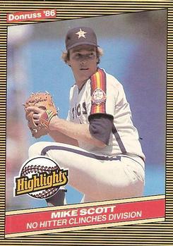 #46 Mike Scott - Houston Astros - 1986 Donruss Highlights Baseball