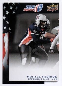 #46 Montel McBride - USA - 2014 Upper Deck USA Football