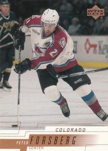 #46 Peter Forsberg - Colorado Avalanche - 2000-01 Upper Deck Hockey
