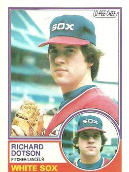 #46 Richard Dotson - Chicago White Sox - 1983 O-Pee-Chee Baseball
